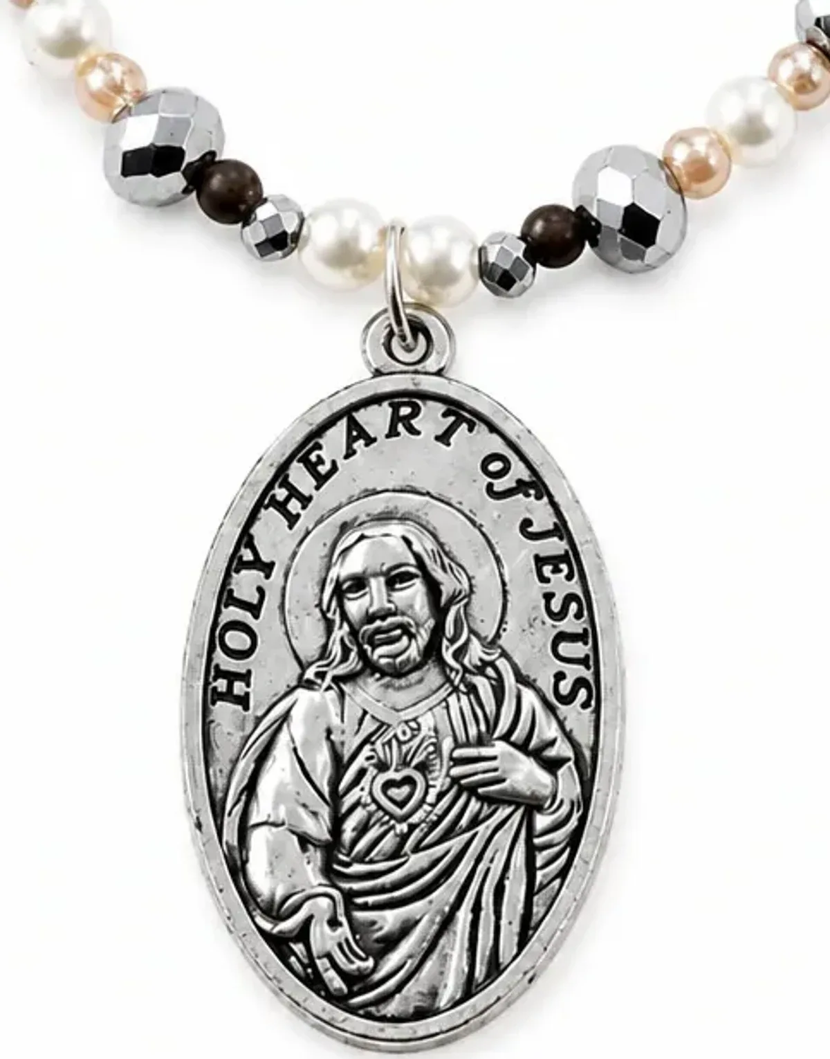 Pulsera del Sagrado Corazón de Jesús en cristal de Murano