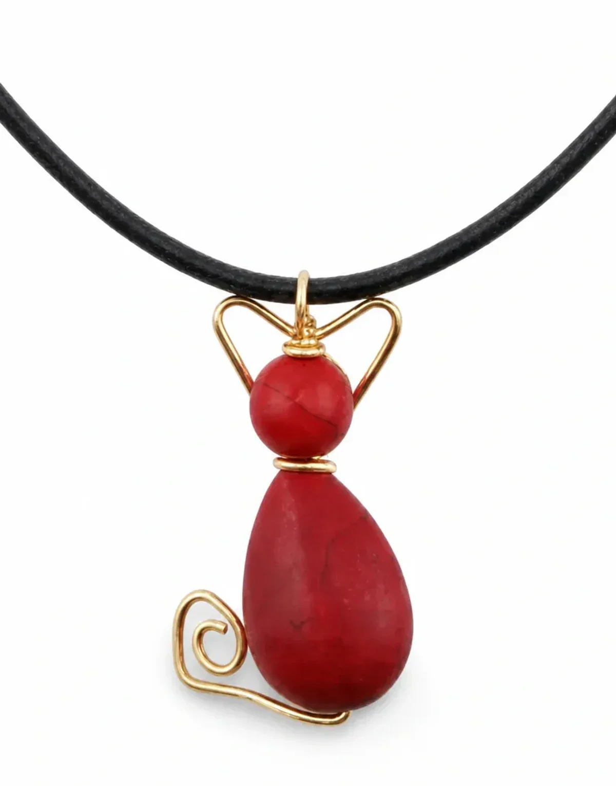 Collar con dije de gato